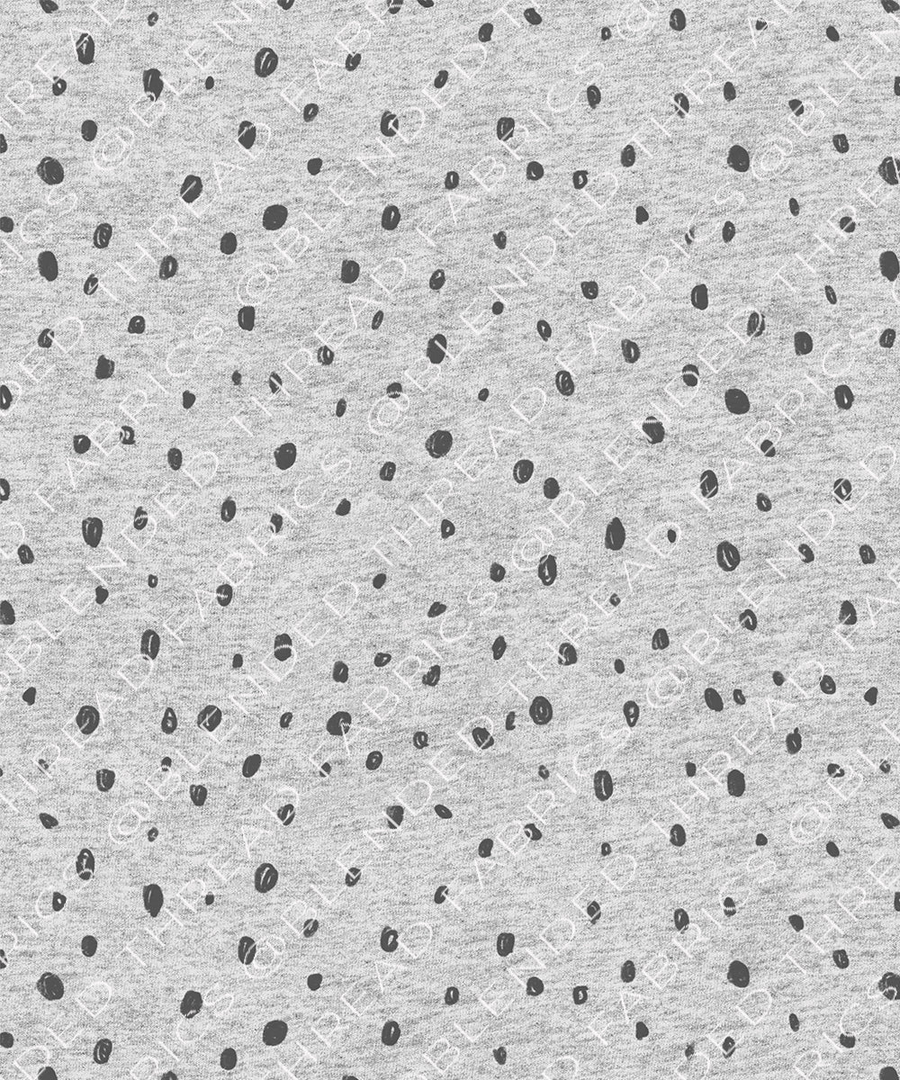 PRE ORDER - Light Grey Messy Dots – Blended Thread Fabrics