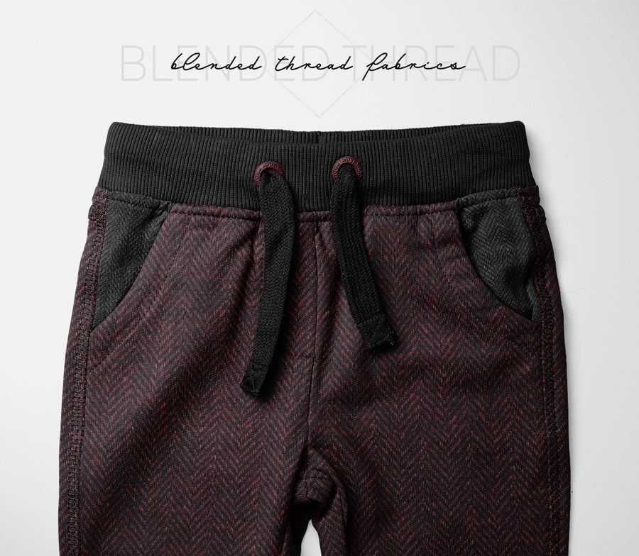 PRE ORDER - Maroon Herringbone