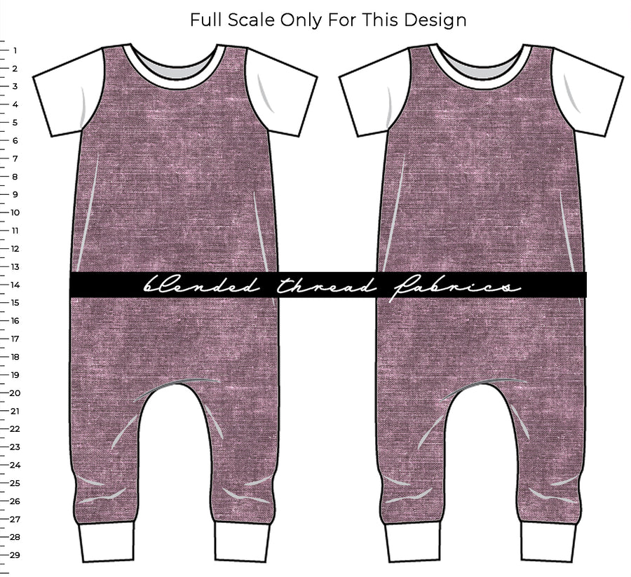 PRE ORDER - Mauve Linen Look Acid Wash