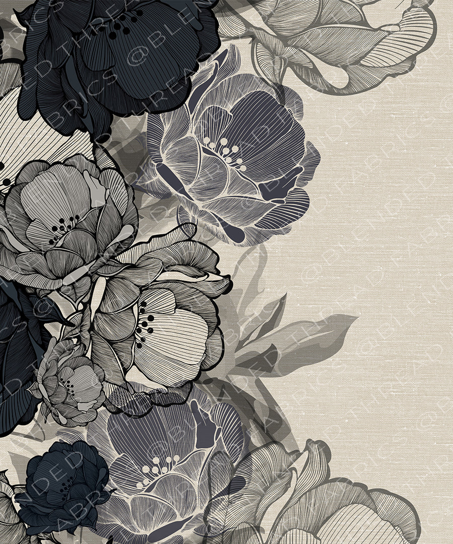 PRE ORDER - Navy Anemone Border