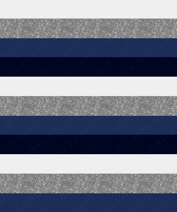 PRE ORDER - Navy Silver Stripe
