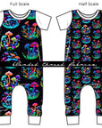 PRE ORDER - Neon Mushroom Embroidery