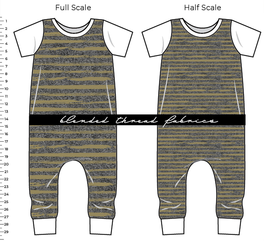 PRE ORDER - Olive Stripes on Heather