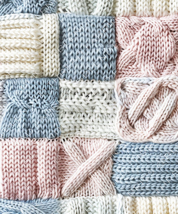 PRE ORDER - Pastel Knitted Blanket Squares