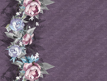 Peonies Border Print