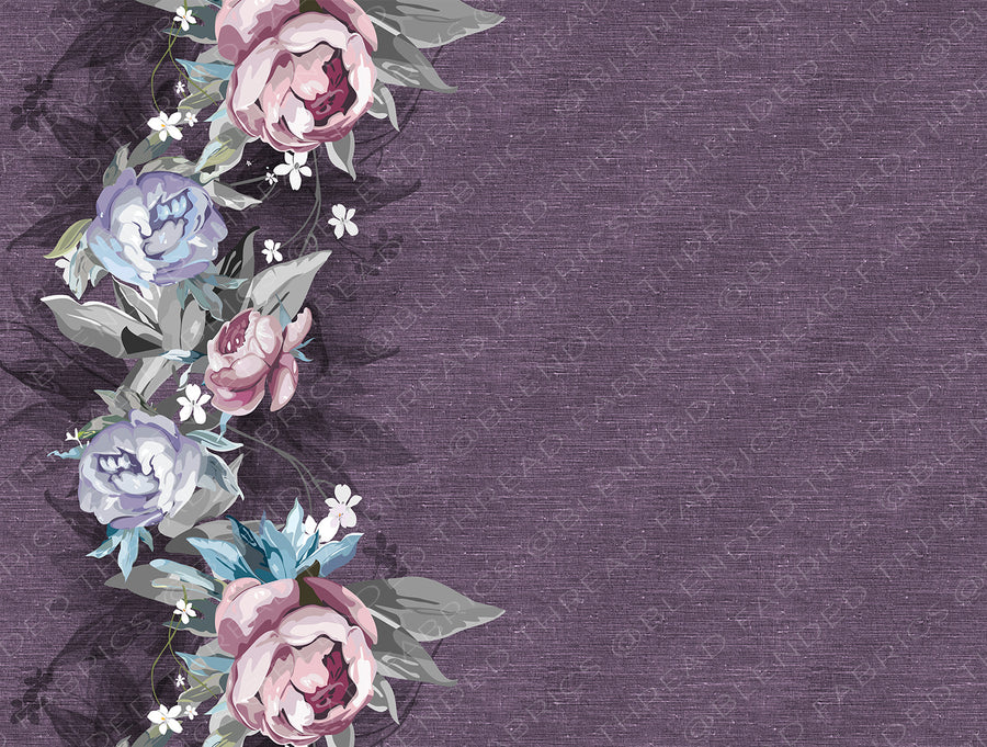 Peonies Border Print