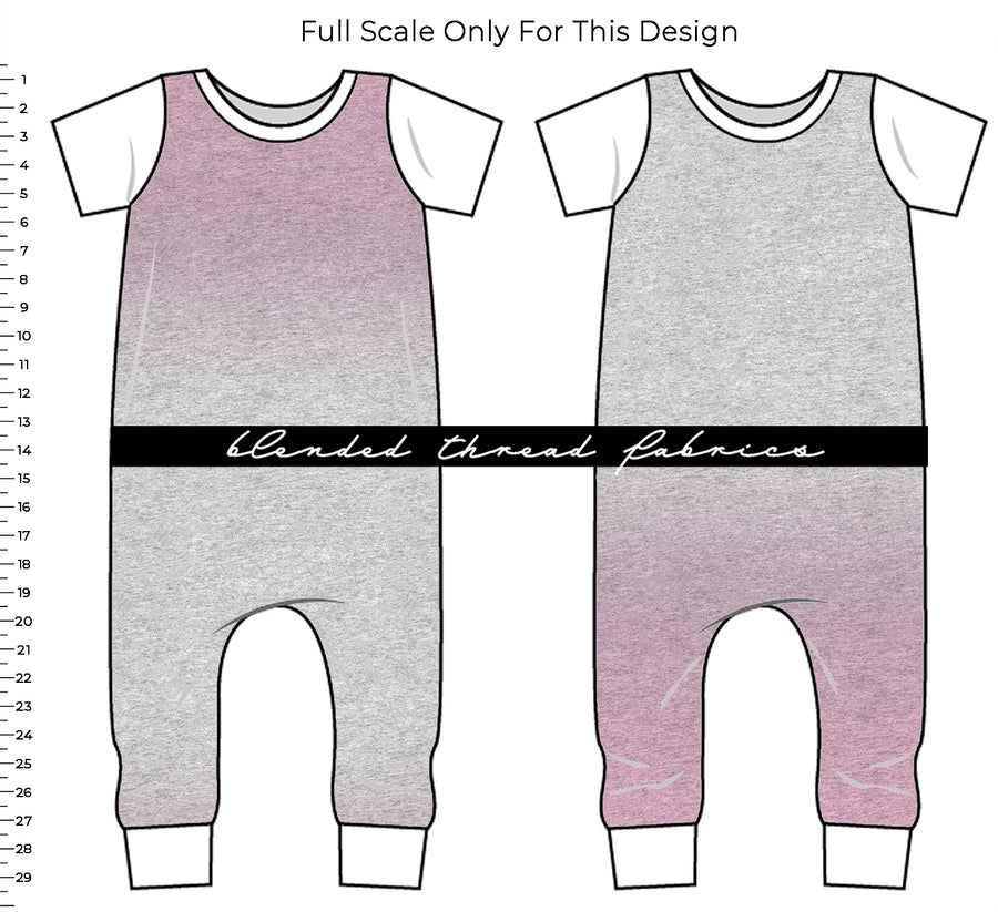 PRE ORDER - Pink Grey Heather Ombre