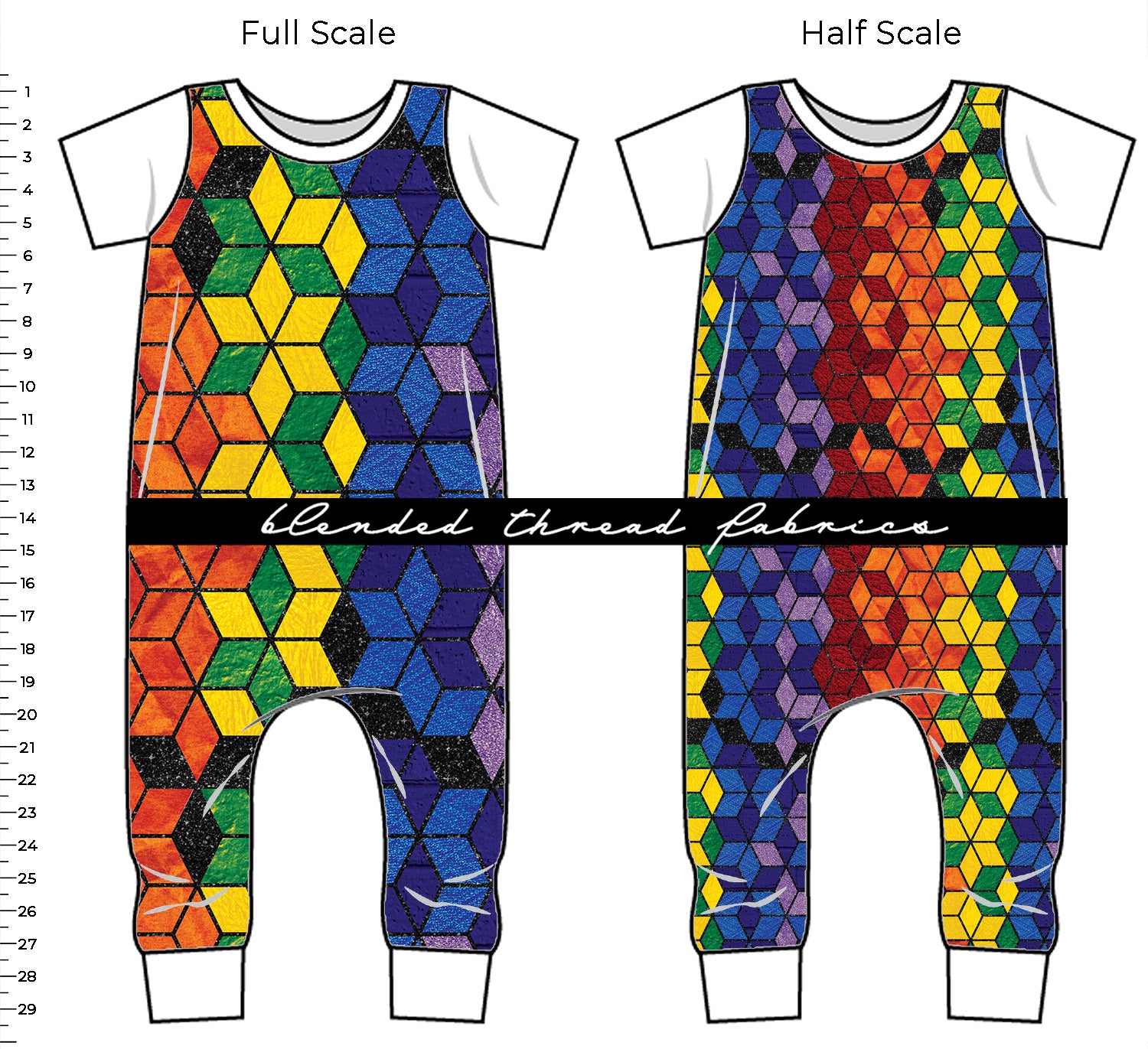 PRE ORDER - Rainbow Geo – Blended Thread Fabrics
