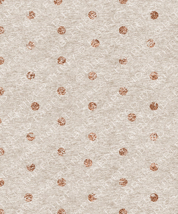PRE ORDER - Rose Gold Dots on Oatmeal