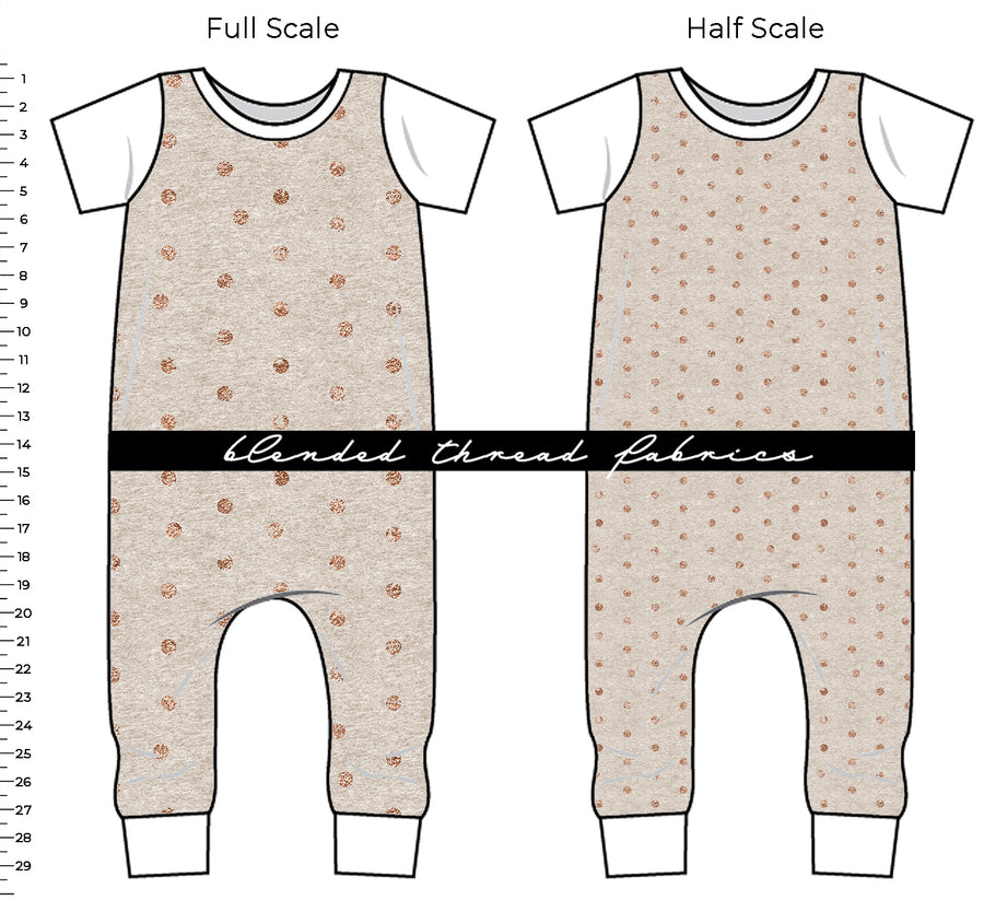 PRE ORDER - Rose Gold Dots on Oatmeal