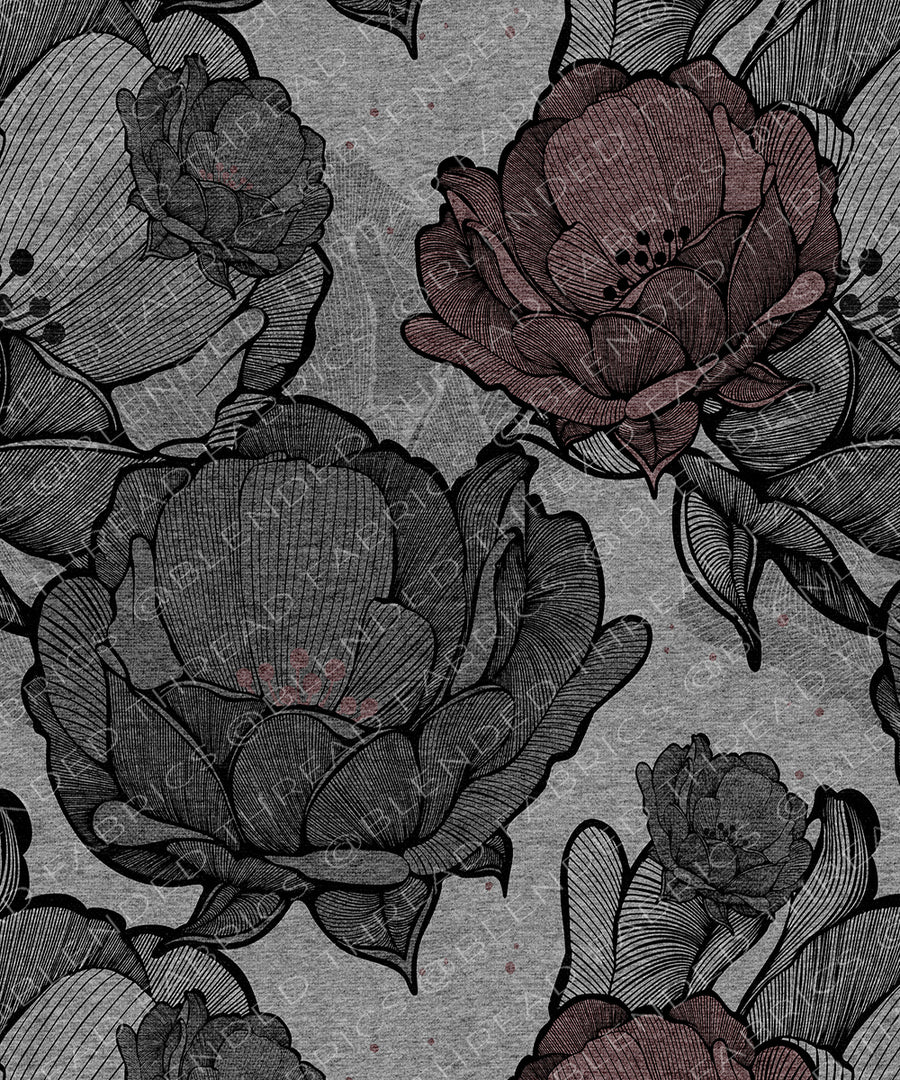 PRE ORDER - Rosewood Anemone Yardage