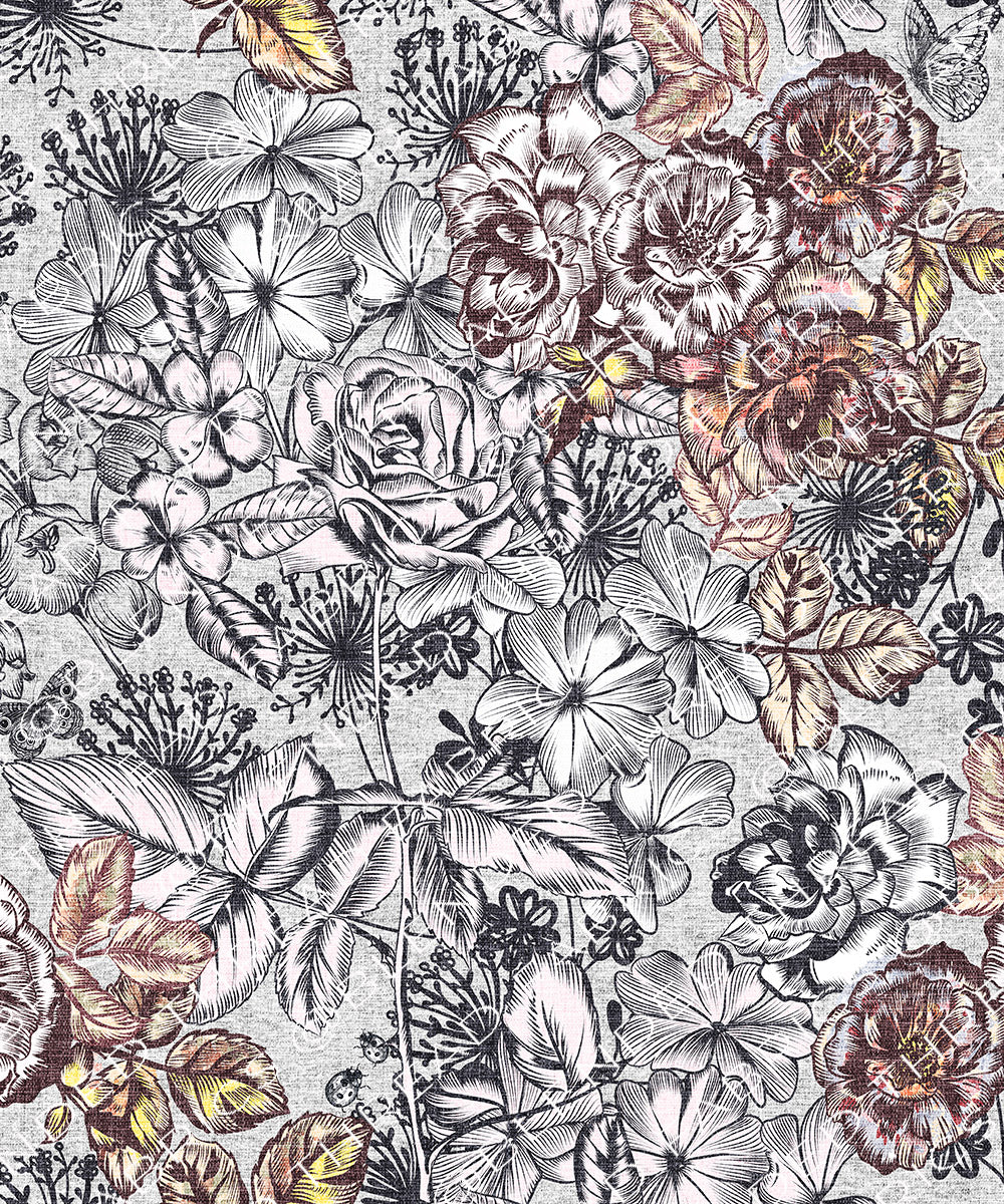 PRE ORDER - Sectioned Floral – Blended Thread Fabrics