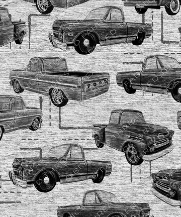 PRE ORDER - Sketched Trucks