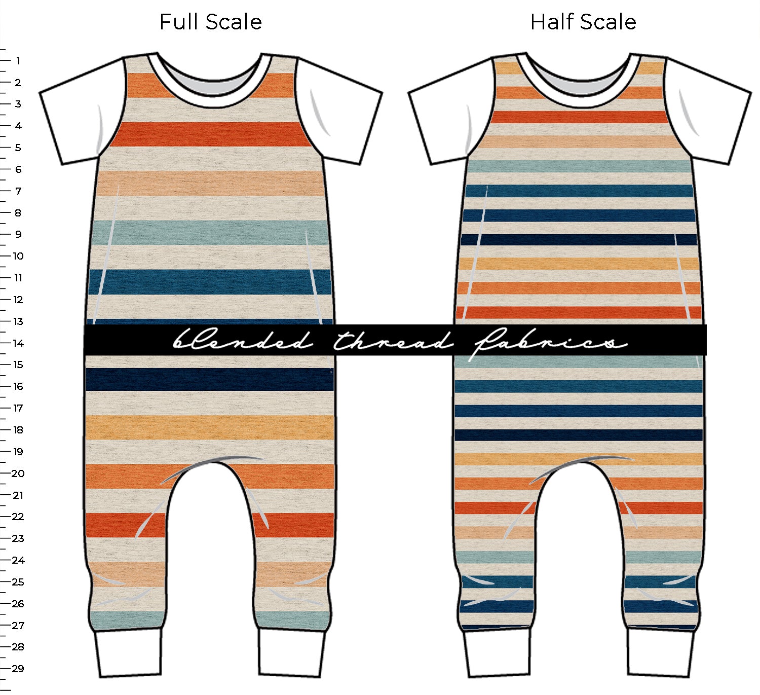 Spaced Threads PRE ORDER - Spaced Blocked Retro – Blended Thread Fabrics