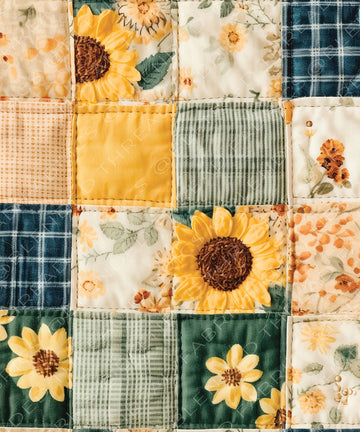 PRE ORDER - Sunflower Quilt Patchwork