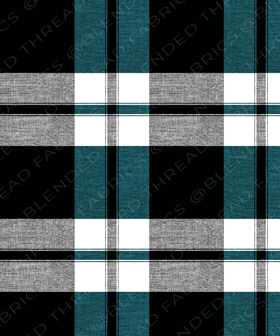 PRE ORDER - Teal Plaid – Blended Thread Fabrics