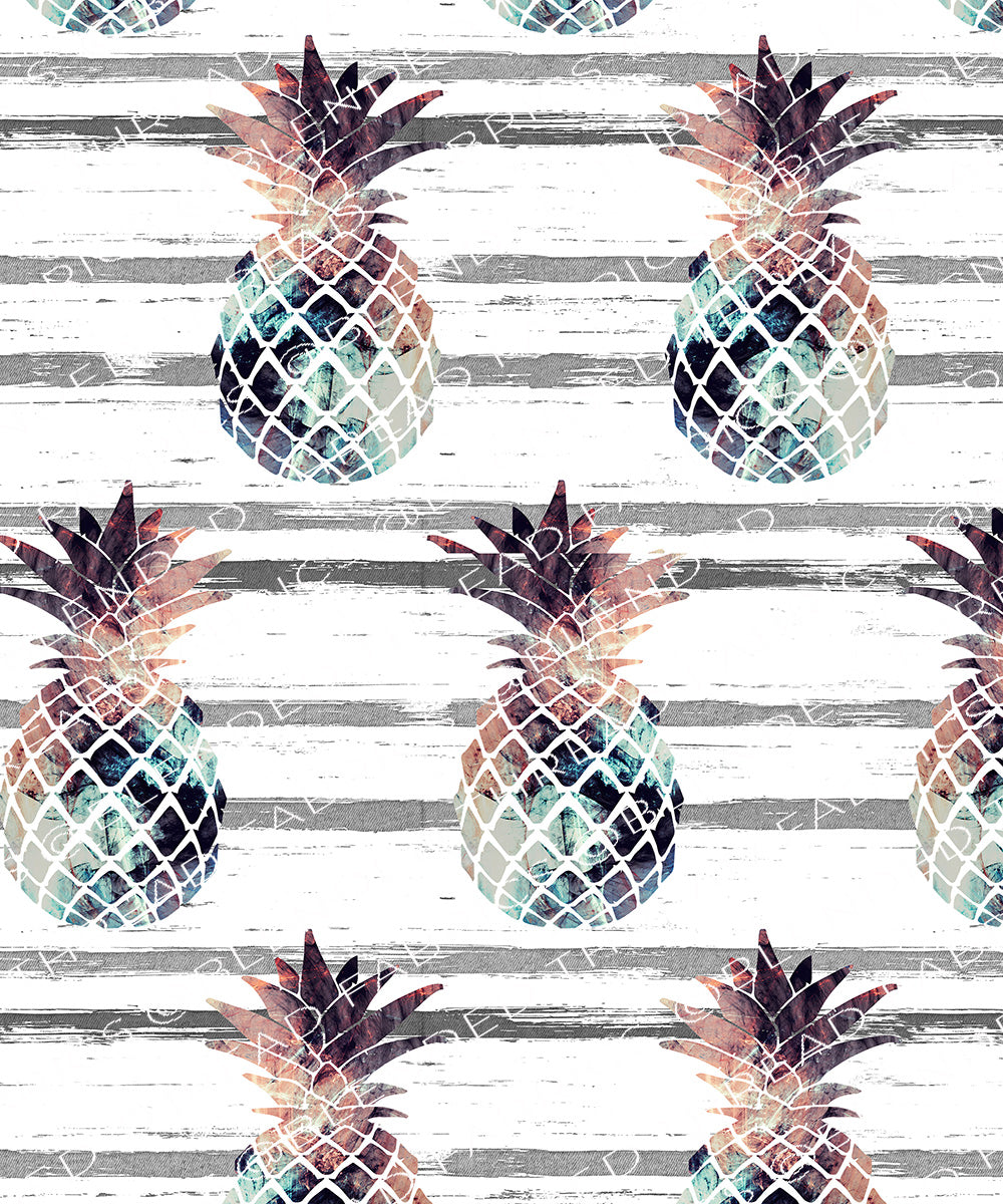 PRE ORDER - Tropical Copper Pineapple – Blended Thread Fabrics