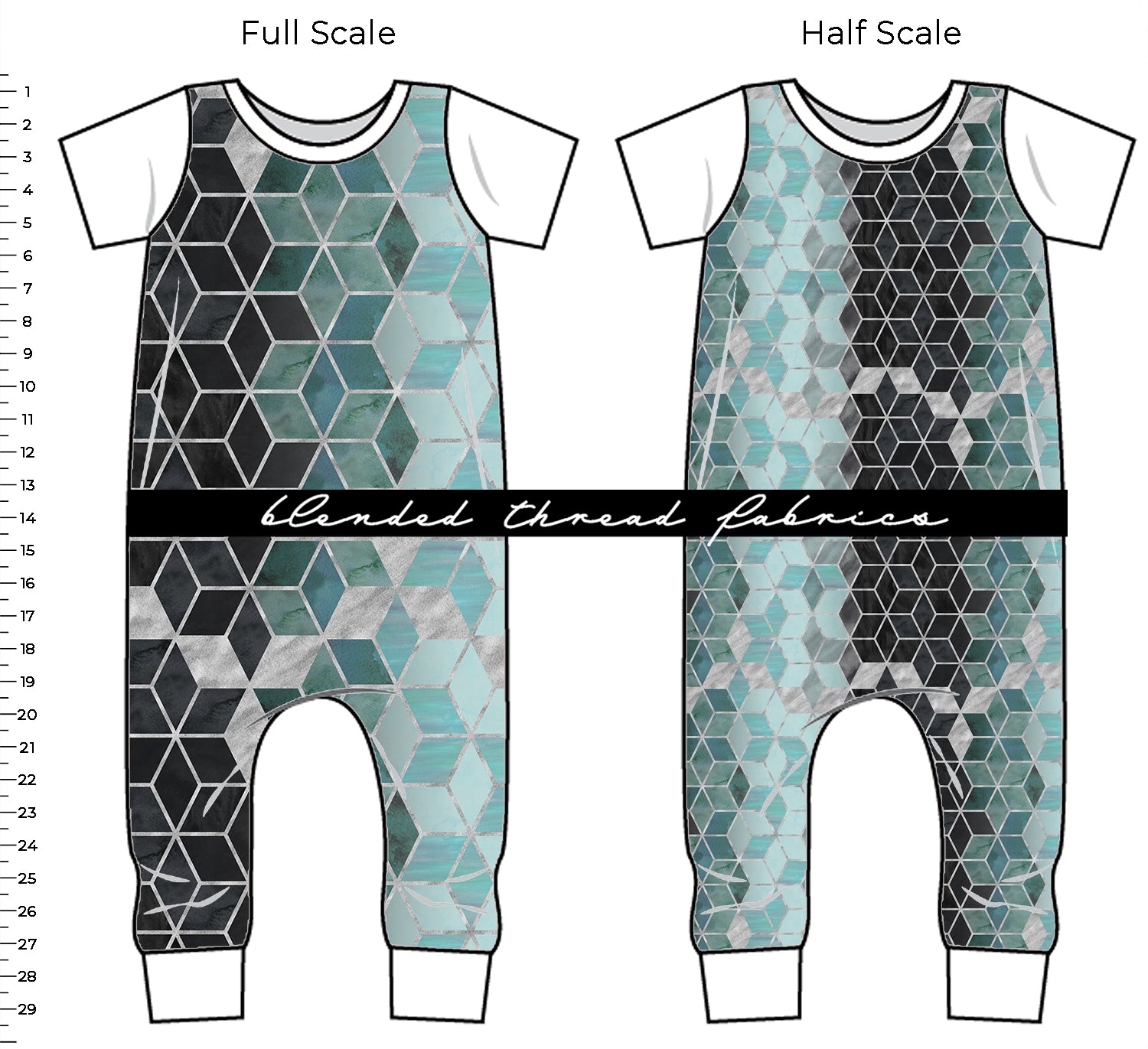 PRE ORDER - Viridescent Geo – Blended Thread Fabrics