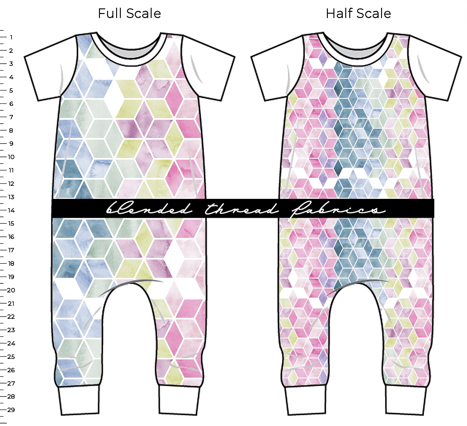 PRE ORDER - Watercolour Geo – Blended Thread Fabrics