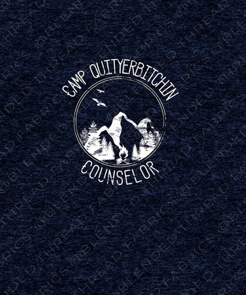 PRE ORDER - White and Navy Quityerbitchin Panel