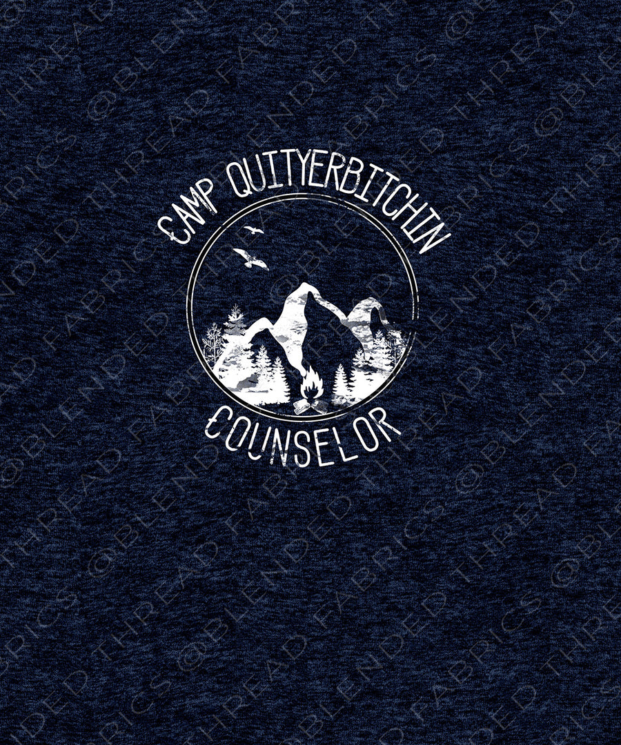 PRE ORDER - White and Navy Quityerbitchin Panel